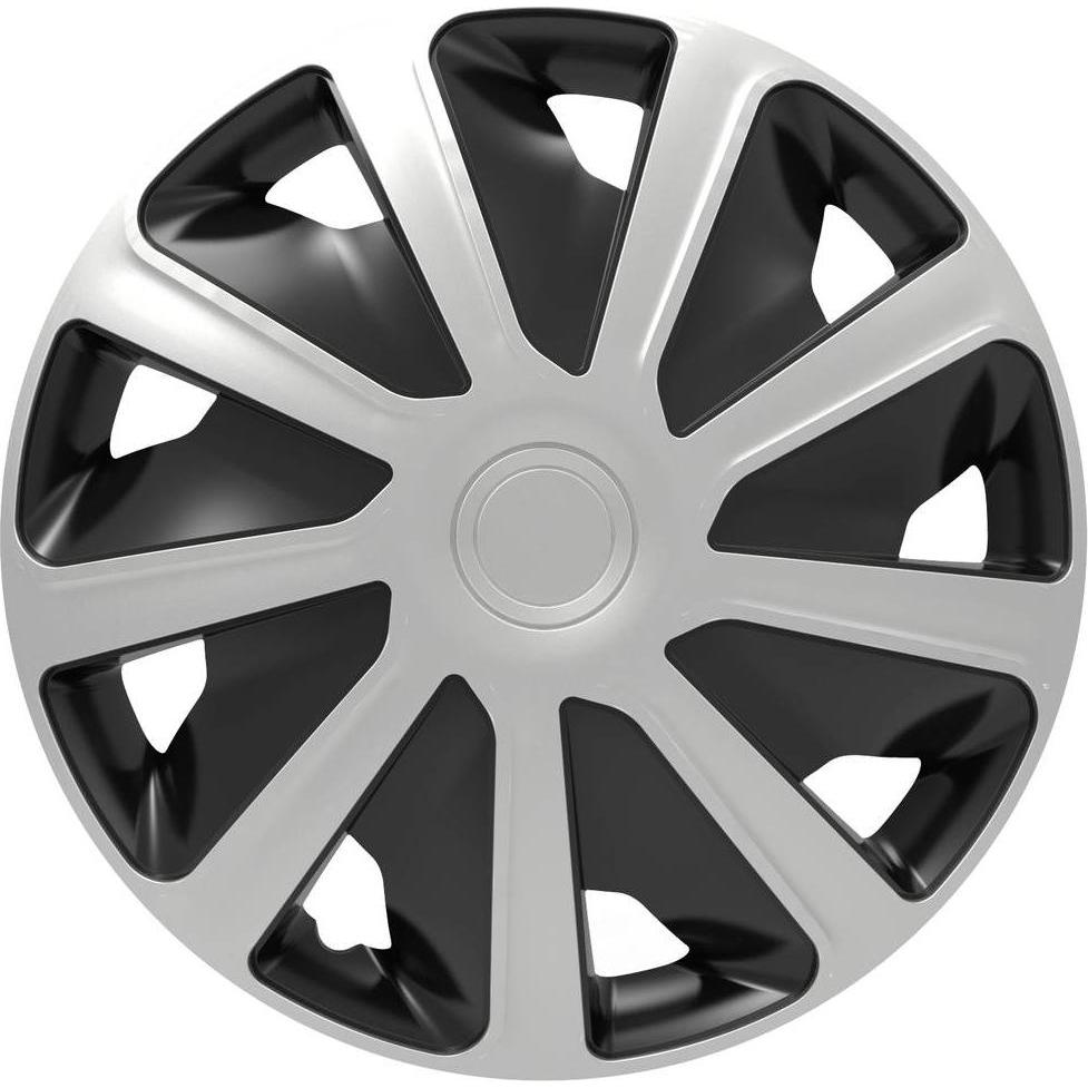 HP Autozubehör, Radkappen, HP Radblenden Craft R15 Silber/Schwarz (4 Stück, 15")