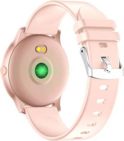 Actual product image Maxcom Fit FW32 Neon, Earbud color with pink silicone strap (47 mm)