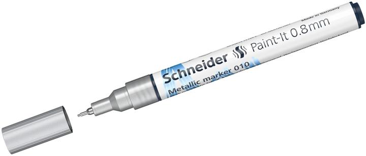 Produktbild Schneider Paint-It 010 Metallic-Marker, 0,8 mm, Metallic-Silber (Silber Metallic, 0.80 mm, 1 x)