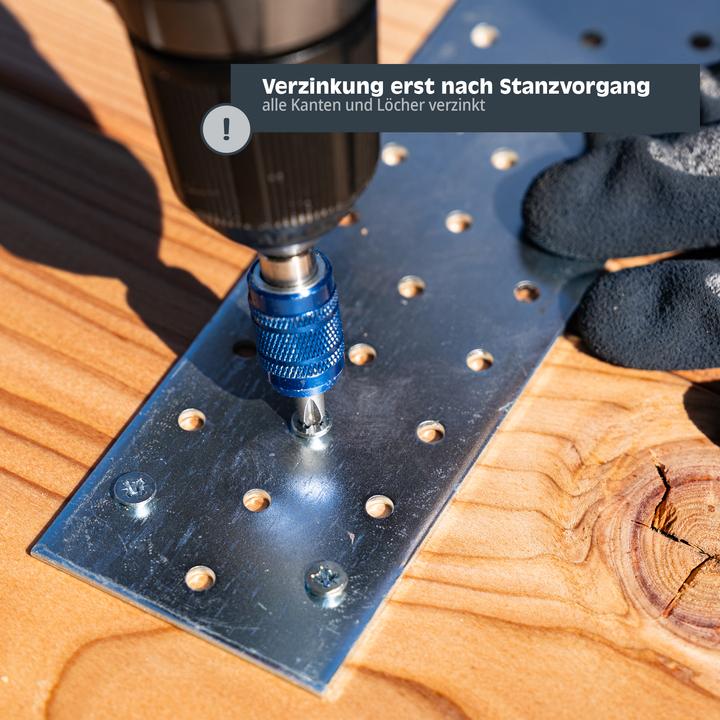 Image du produit Helpmate Lochplatte 60x200, verzinkt, 12 Stück (Plaque perforée, 12 pcs)