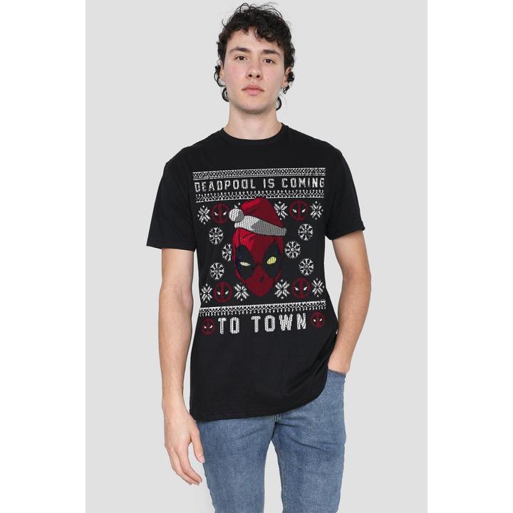 Produktbild Deadpool Coming To Town TShirt (XXL)