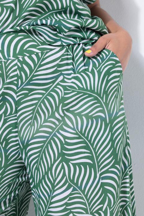 Produktbild Studio Untold Culotte, Wide Legs, Leafs-Print, Elastikbund (52)