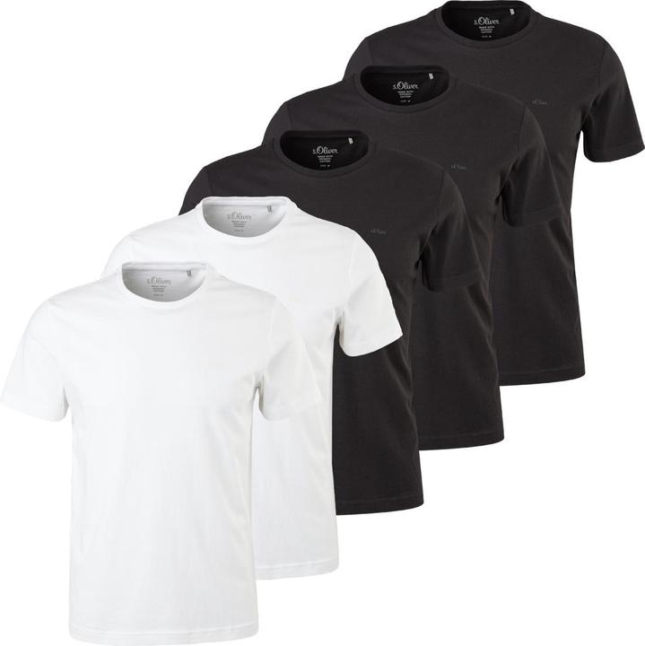 Produktbild s.Oliver 5er Pack Basic T-Shirt (XXL)