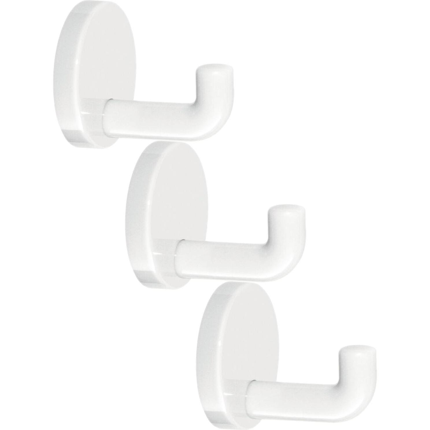 Vasalat, Garderobe + Kleiderhaken, Wandhaken HEWI Tiefe 45mm 3er Set Polyamid reinweiss
