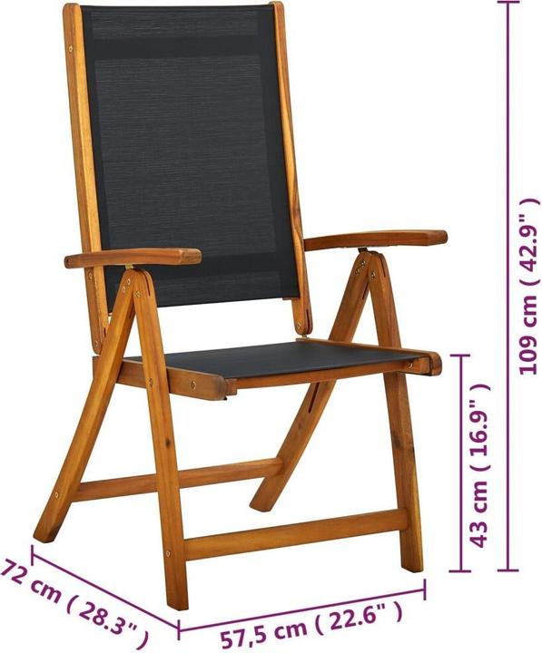 Produktbild vidaXL Garten-Essstuhl