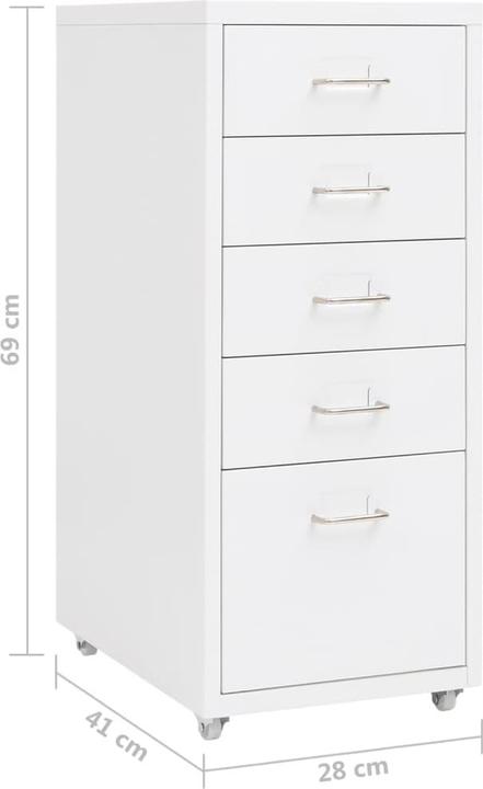 vidaXL Büroschrank (28 x 41 x 69 cm)