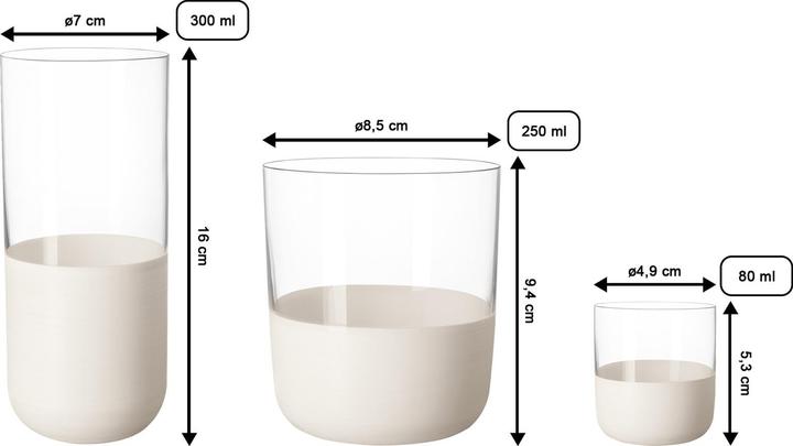 Actual product image Villeroy & Boch Manufacture Rock (3 dl, 12x, Shot glass)
