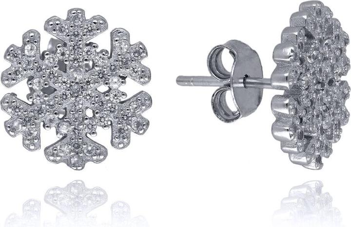 Immagine prodotto Moiss - Beautiful silver earrings Snowflakes E0002567 (Argento)