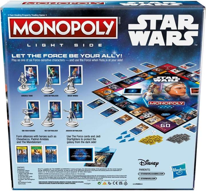 Produktbild Hasbro Star Wars Brettspiel Monopoly Light Side Edition *Englische Version* (Englisch, 2 - 6 Spieler)
