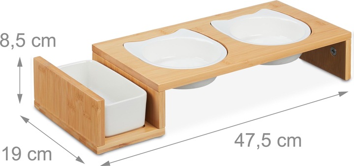 Image du produit Relaxdays Station d'alimentation pour chats (0.40 l)