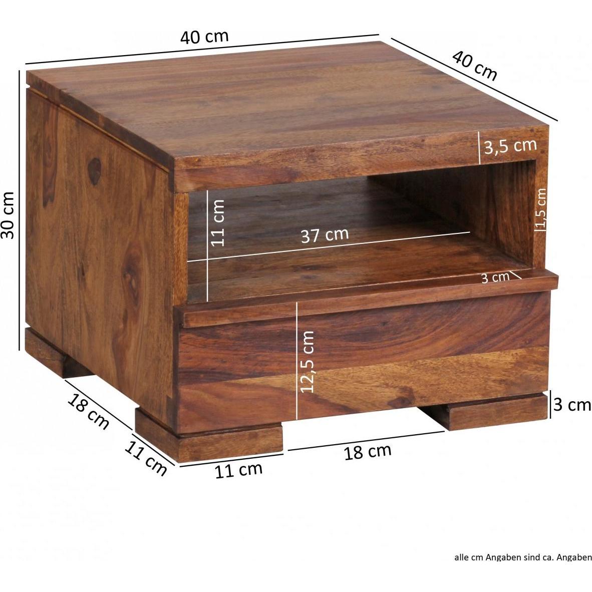 Thumbnail - FineBuy, Nachttisch, Nachtschrank (40 x 30 x 40 cm)
