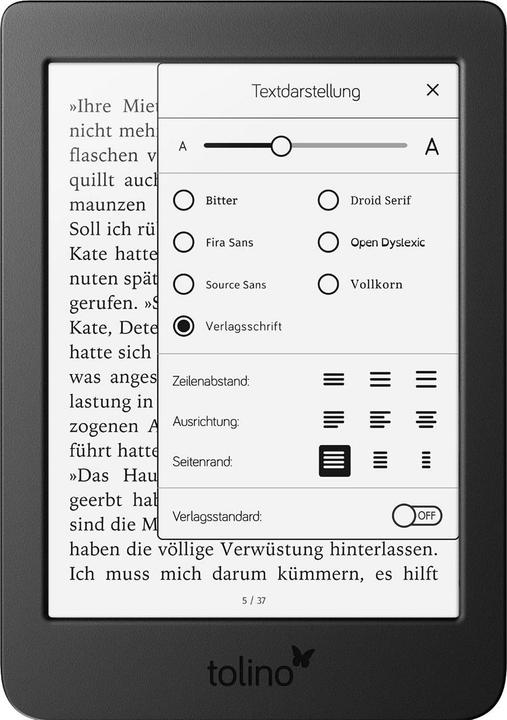 Produktbild tolino page 2 (6", 8 GB, Black)