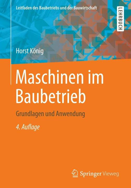 Image du produit Maschinen im Baubetrieb (Allemand, Horst König, 2014)