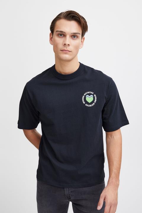 Produktbild Casual Friday CFTue relaxed fit tee with chest print 20505006 (XXL)