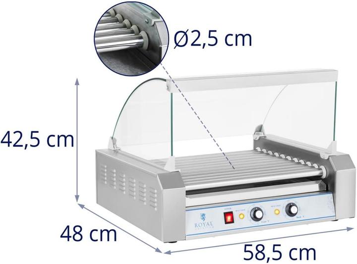 Actual product image Royal Catering Hot Dog Grill 2200W