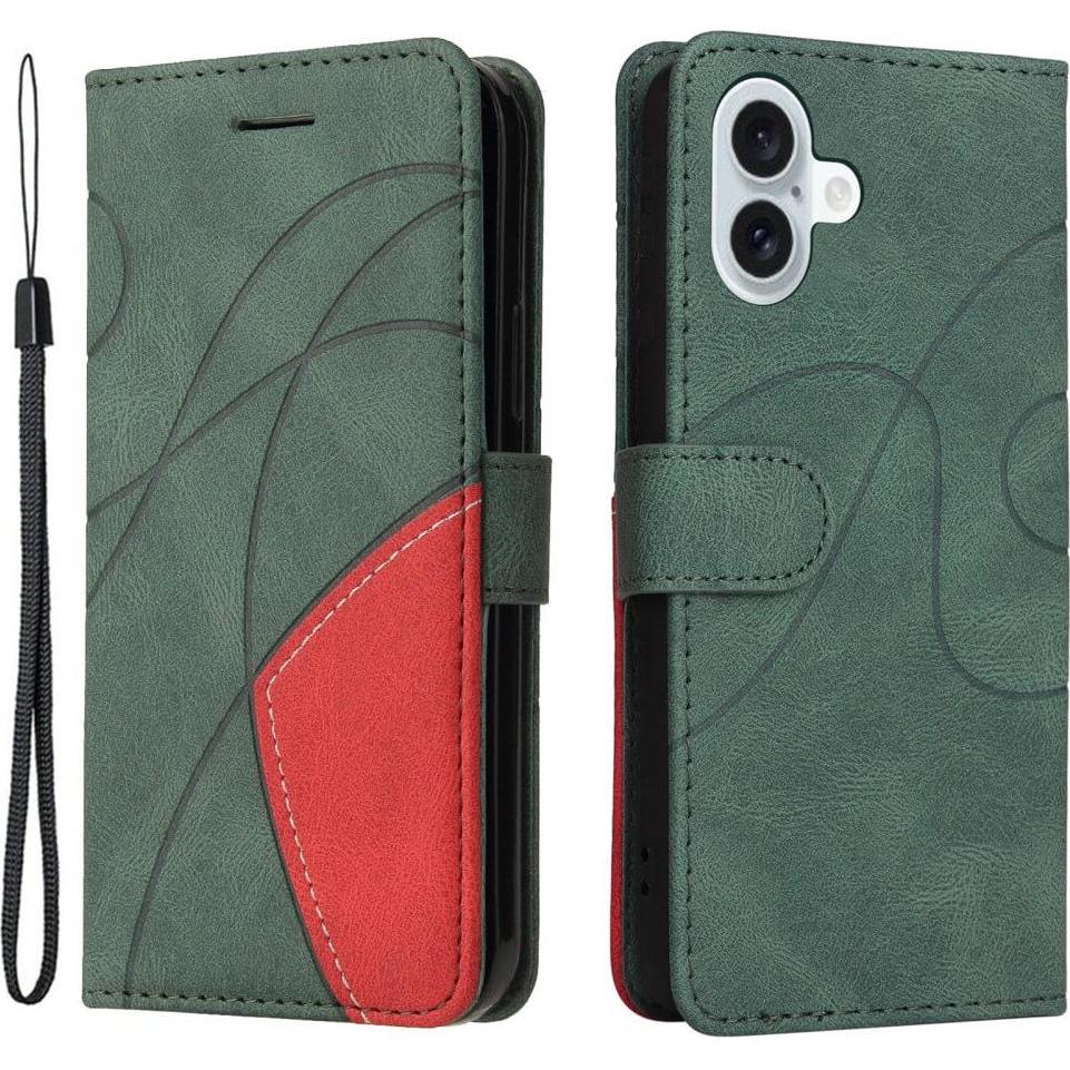 Cover-Discount iPhone 16 Plus - Zweifarbige Etui Hülle (Apple iPhone 16 Plus), Smartphone Hülle, Grün