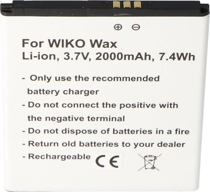Actual product image Wiko Battery Max, WAX Battery L5503AE