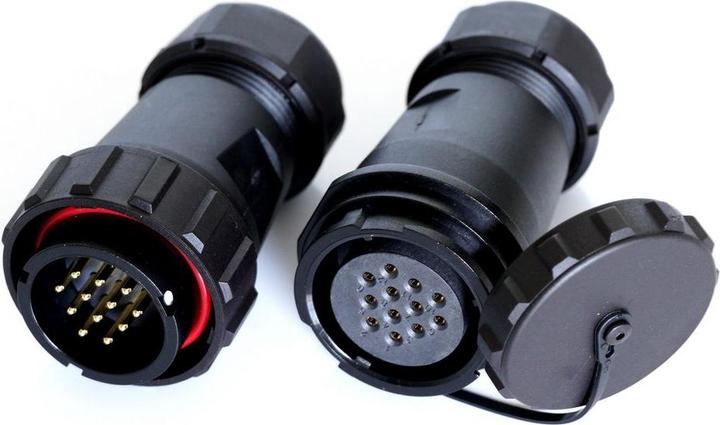 Produktbild RS PRO Rundsteckverbinder Stecker, Buchse 12-polig