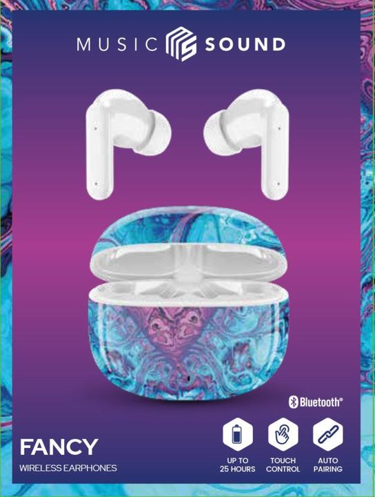 Immagine prodotto Music Sound Fancy (Nessuna cancellazione del rumore, 4 h, Senza fili)