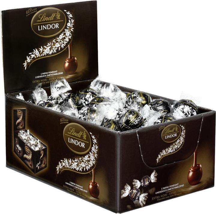 Image du produit Lindt Lindor Dunkel 60% Cacao Présentoir de comptoir (750 g)