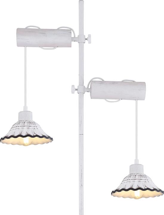 Actual product image Globo Floor lamp metal whitewashed, 54050-2S (E27)