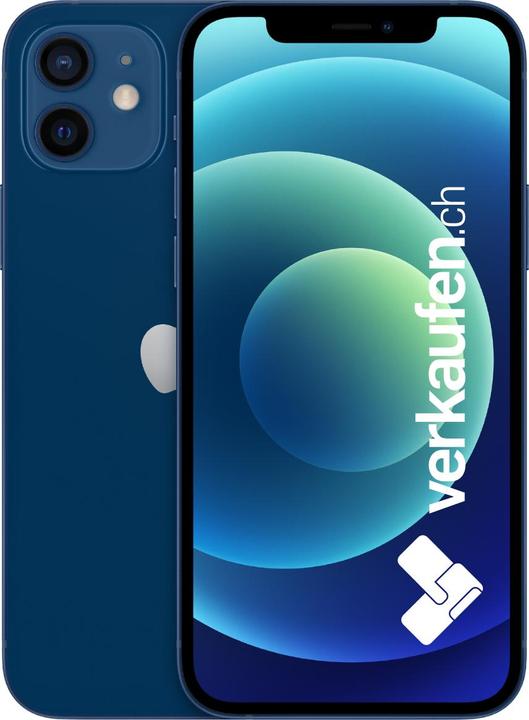 Produktbild verkaufen.ch iPhone 12 (64 GB, Blue, 6.10", 12 Mpx, SIM + eSIM, B / Sehr gut)