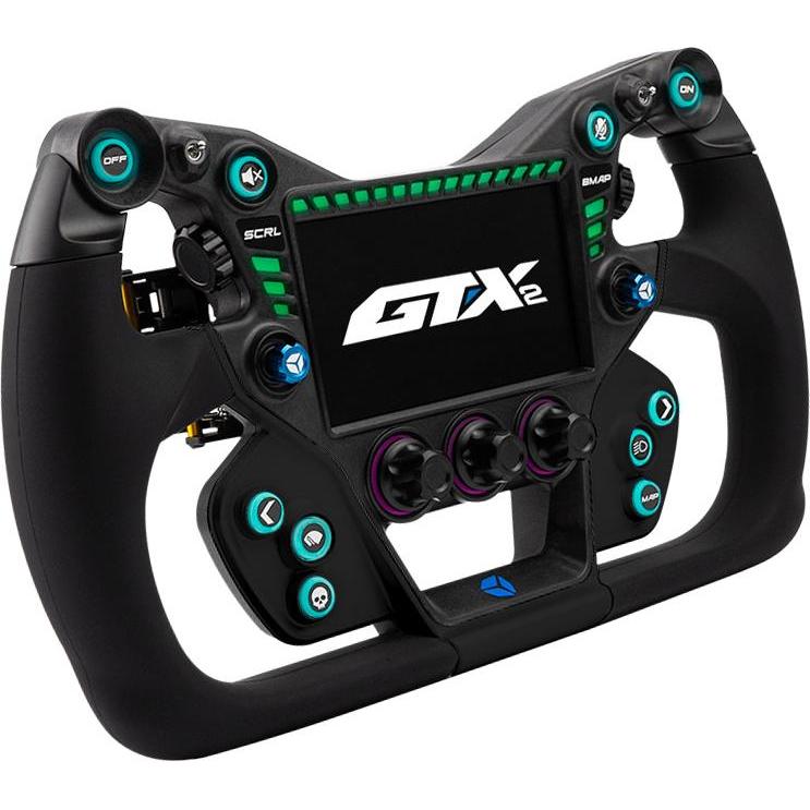 Thumbnail - Cube Controls GTX2 Lenkrad, schwarz/blau - 30 cm Grip, Gaming Controller, Schwarz, Blau