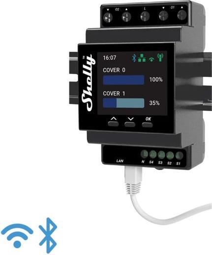 Productafbeelding Shelly Pro Dual Cover PM (Schakelaandrijving)