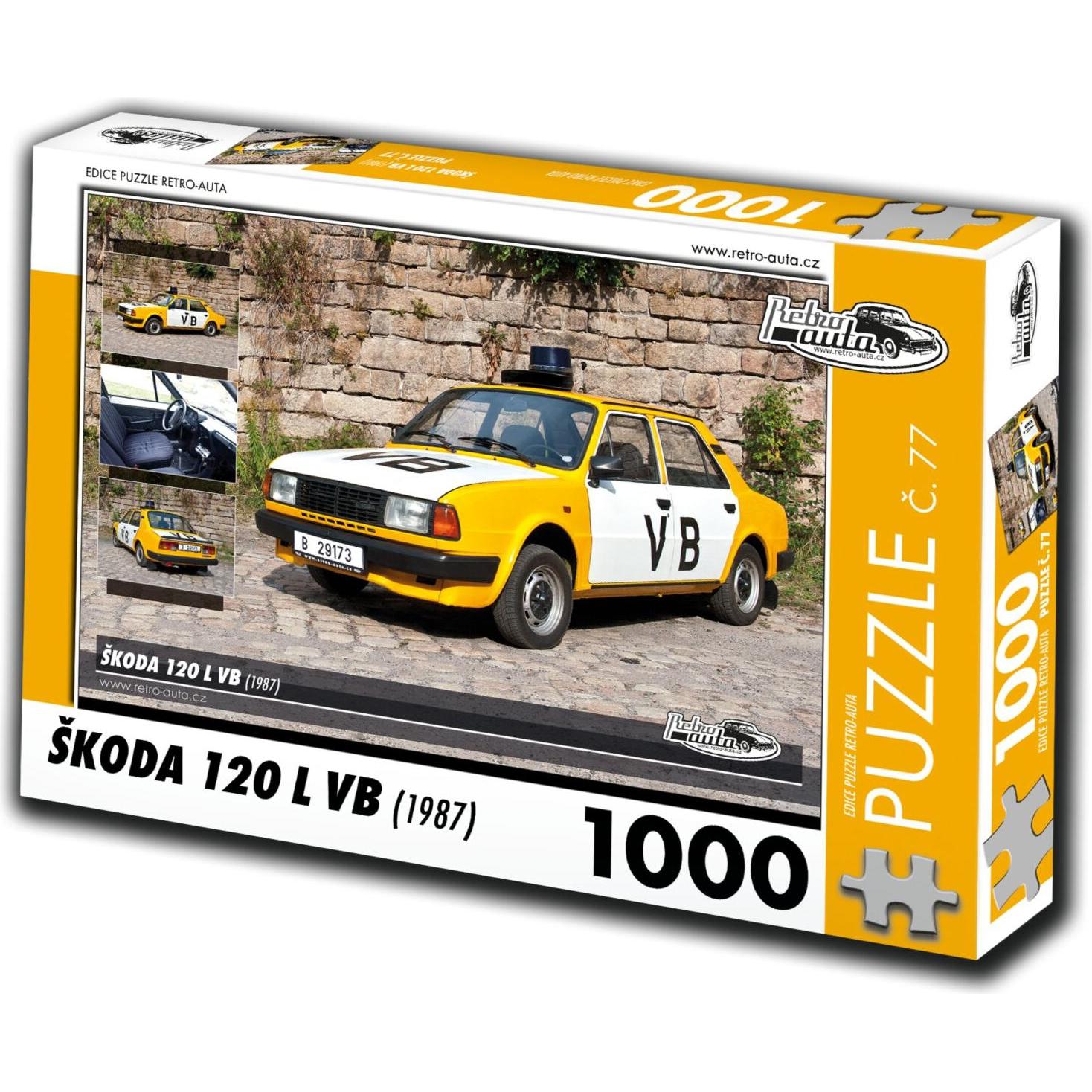 Retro-auta Puzzle Nr. 77 'koda 120 L VB (1987) 1000 Teile (1000 Teile)