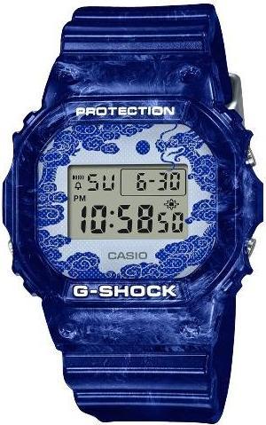 Casio G-Shock DW-5600BWP-2ER Limited Subcrew blue Porcelain (Digitaluhr, 48.90 mm)