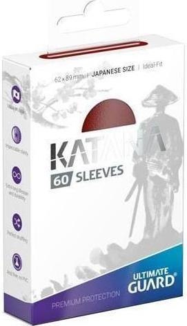 Actual product image Ultimate Guard Card Sleeve Katana Sleeves Japanese Size Red 60
