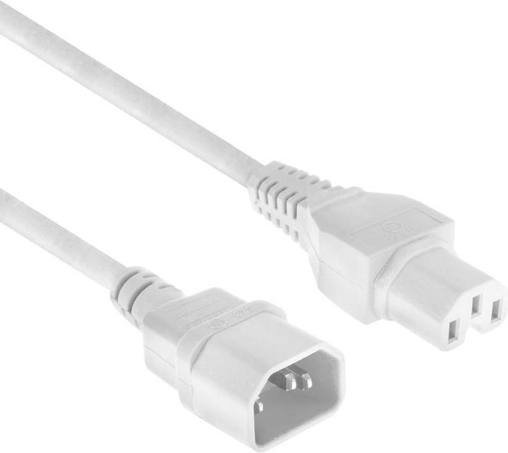 Actual product image Powercord C14 - C15 white 2 m (2 m)