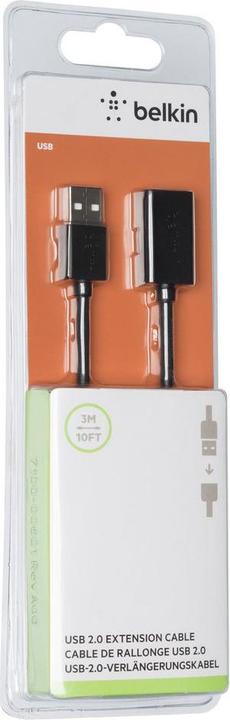 Produktbild Belkin USB-Verlängerungskabel (3 m, USB 2.0, 2.50 W)