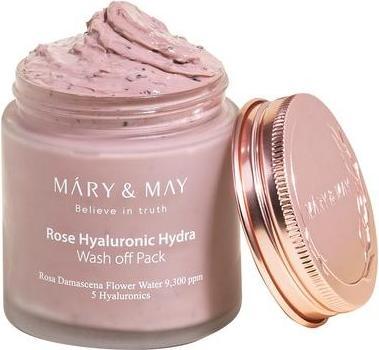 Image du produit Mary&May Vegan Rose Hyaluronic Wash Off Mask 125g - Clean Pores Sebum Control Longer Hydration