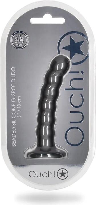 Produktbild Ouch! Beaded Silicone G-Spot Dildo - 5" / 13 cm