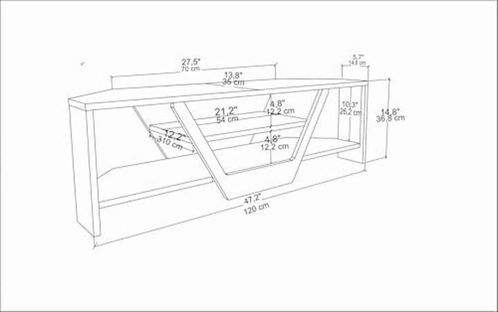 Actual product image Kalune Design Will (120 x 35 x 37 cm)