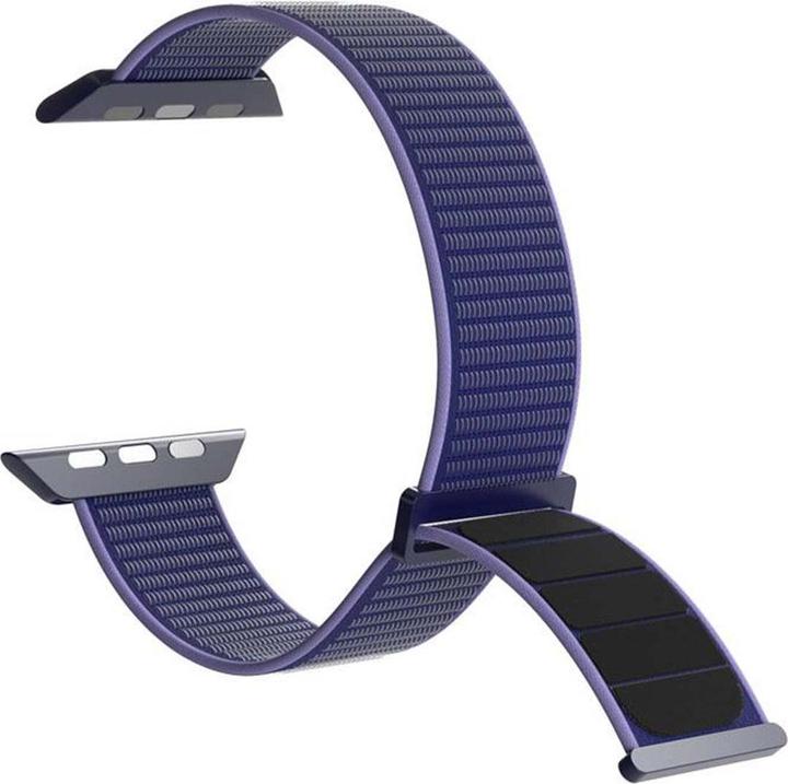 Immagine prodotto Puro Nylon Sport - Pasek per Apple Watch 42/44/45/49 mm (Granatowy) (45 mm, 44 mm, 42 mm, 49 mm, Nylon)