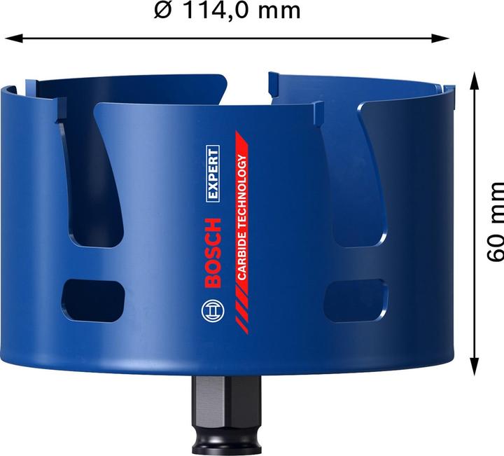 Produktbild Bosch Professional Zubehör EXPERT Construction Material Lochsäge, 114 x 60 mm (114 mm)