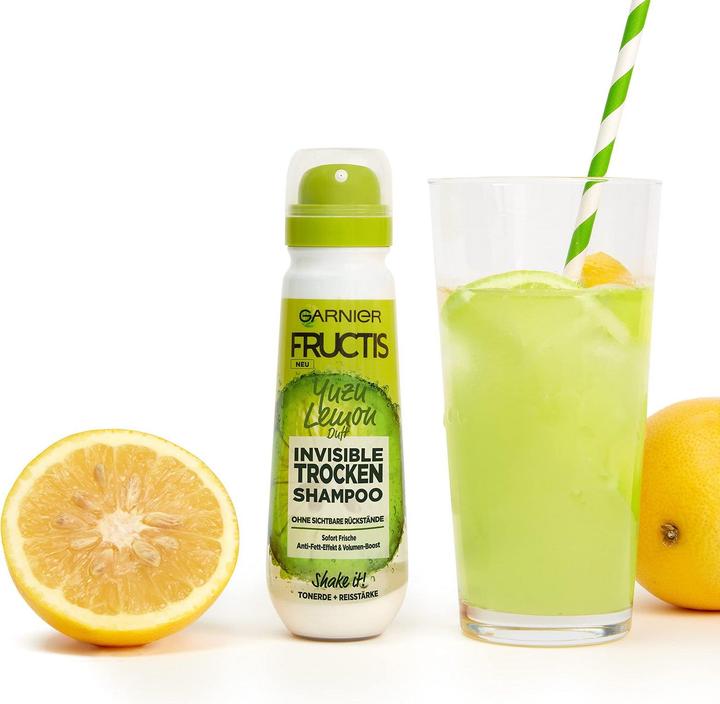 Produktbild Garnier Invisible Shampoo with the scent of yuzu lemon (Invisible Shampoo) 100 ml (100 ml, Trockenshampoo)