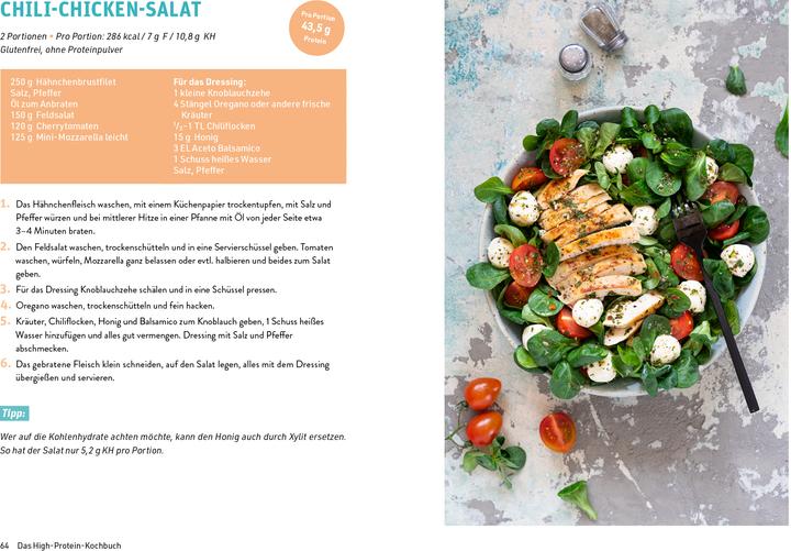 Actual product image Das High-Protein-Kochbuch (German, Veronica Pichl, 2022)