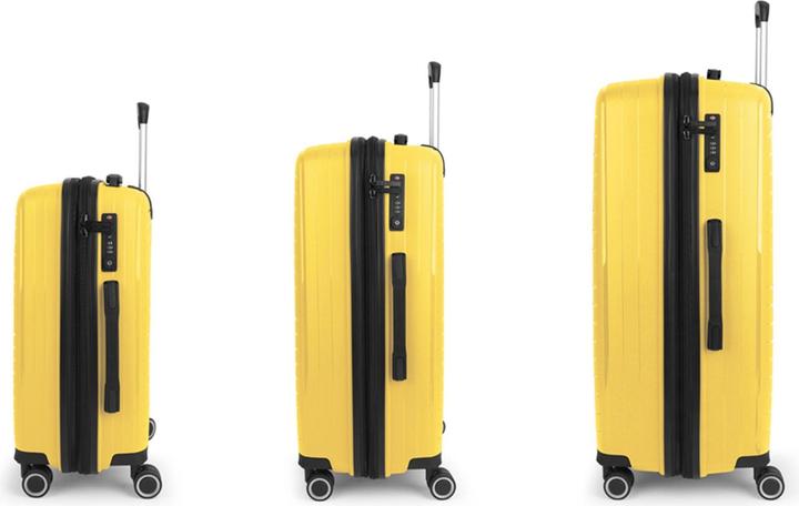 Image du produit Gabol Shinyuu Ensemble de valises à 4 roulettes 3 pièces avec soufflet extensible (220 l)