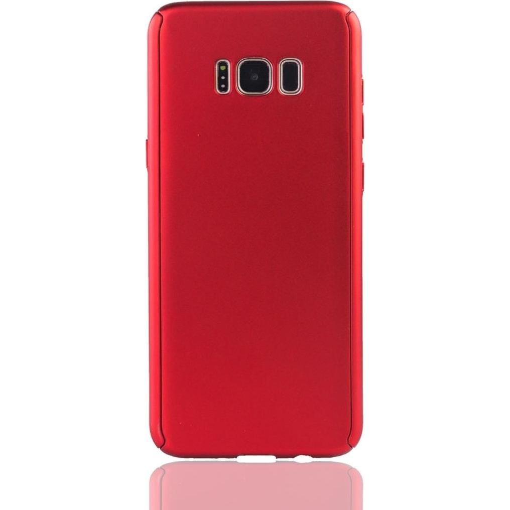 Thumbnail - König Design Hülle Handy Schutz für Samsung Galaxy S8 Plus Full Case Cover Displayschutz Rot (Samsung Galaxy S8+), Smart...