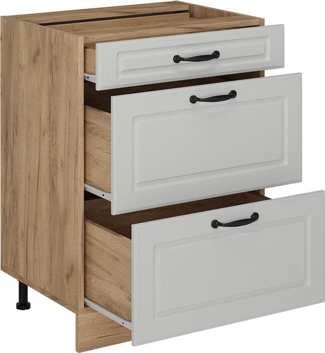 Anthrazit, Goldkraft Eiche, Weiss, Weiss Landhaus