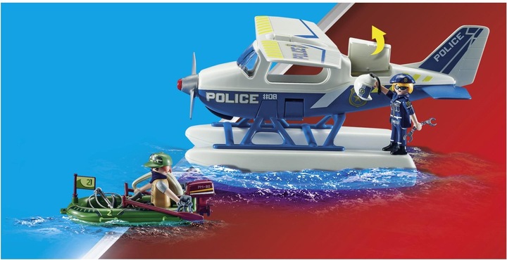Produktbild Playmobil Polizei- Wasserflugzeug: Schmuggler- Verfolgung (70779, Playmobil City Action)