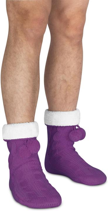 Image du produit Normani Chaussons en tricot avec pompon et ABS (Une unité par pack, 36 - 40)