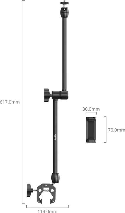 Immagine prodotto SmallRig Desktop Magic Arm mit krabbenförmigem Klemmensatz