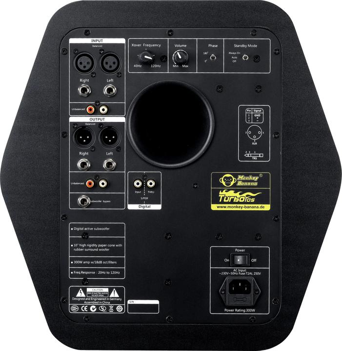 Produktbild Monkey Banana Turbo 10s (Subwoofer aktiv, 1 Stk., 1x 300 W)