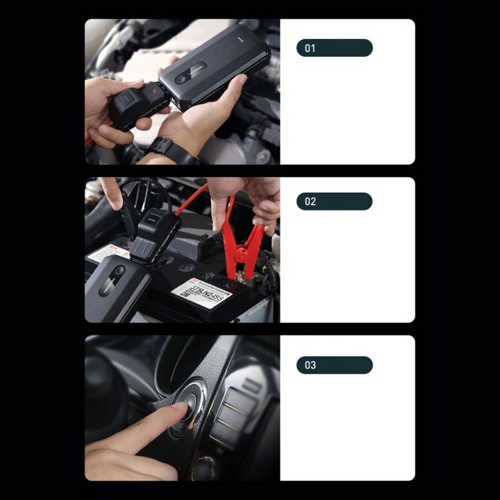 Image du produit Baseus Démarreur Super Energy Car Jump (10000 mAh, 12 W, 37 Wh)