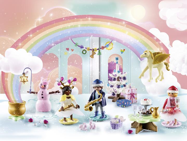 Actual product image Playmobil Advent Calendar "Christmas under the Rainbow