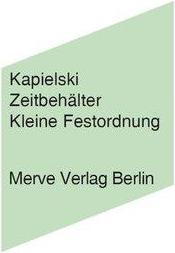 Produktbild Zeitbehälter (Deutsch, Thomas Kapielski, 2009)